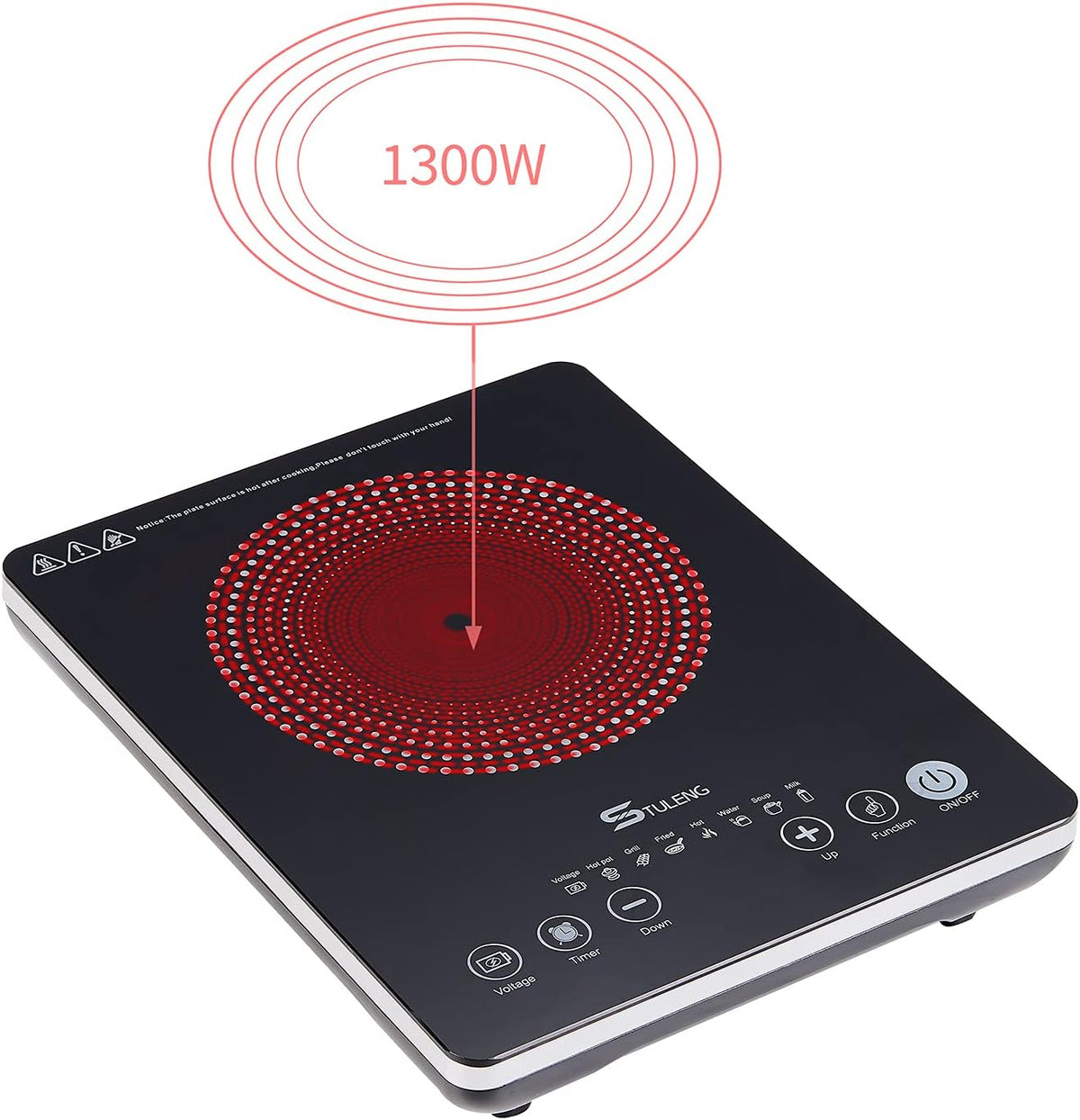Portable 1300W Infrared Single Burner Cooktop C4074