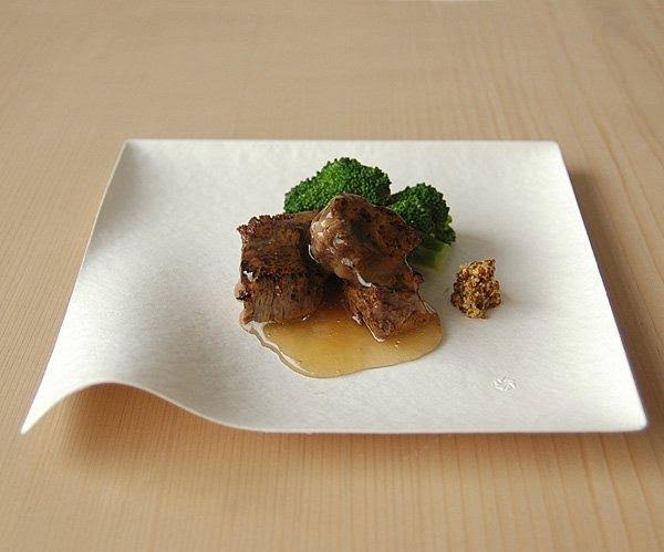 6 in. Compostable Plate White Square T645581