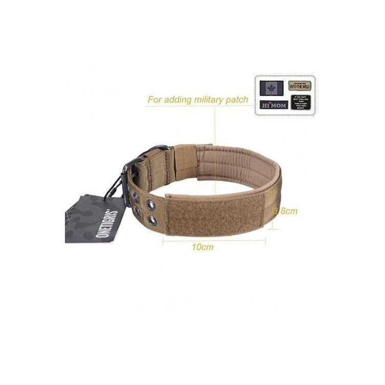 Adjustable Dog Collar with Metal D Ring Buckle Z5139