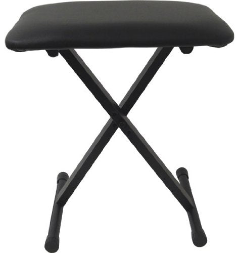 Adjustable Padded Folding Keyboard Bench Black J109