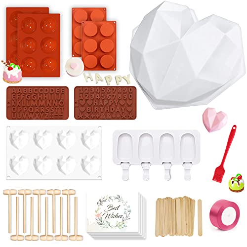 Silicone Chocolate Heart Molds Set H71683