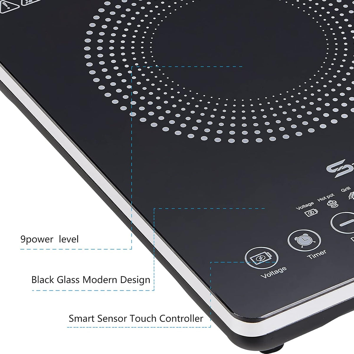 Portable 1300W Infrared Single Burner Cooktop C4074