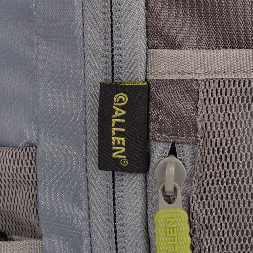 Compact Fishing Backpack, 17.6 liters, Gray/Lime K5243