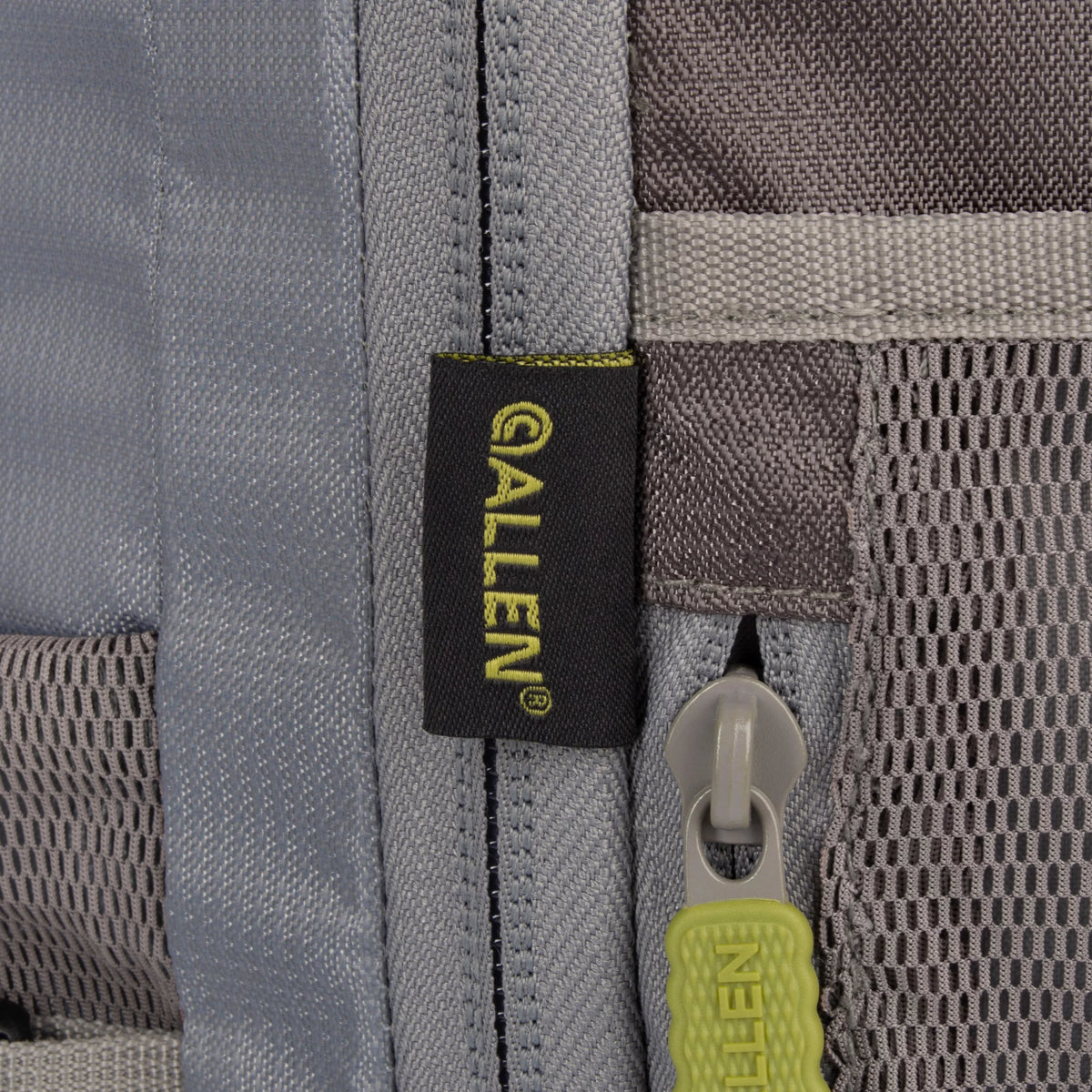 Compact Fishing Backpack, 17.6 liters, Gray/Lime K5243