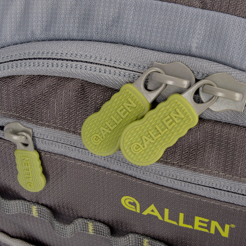 Compact Fishing Backpack, 17.6 liters, Gray/Lime K5243