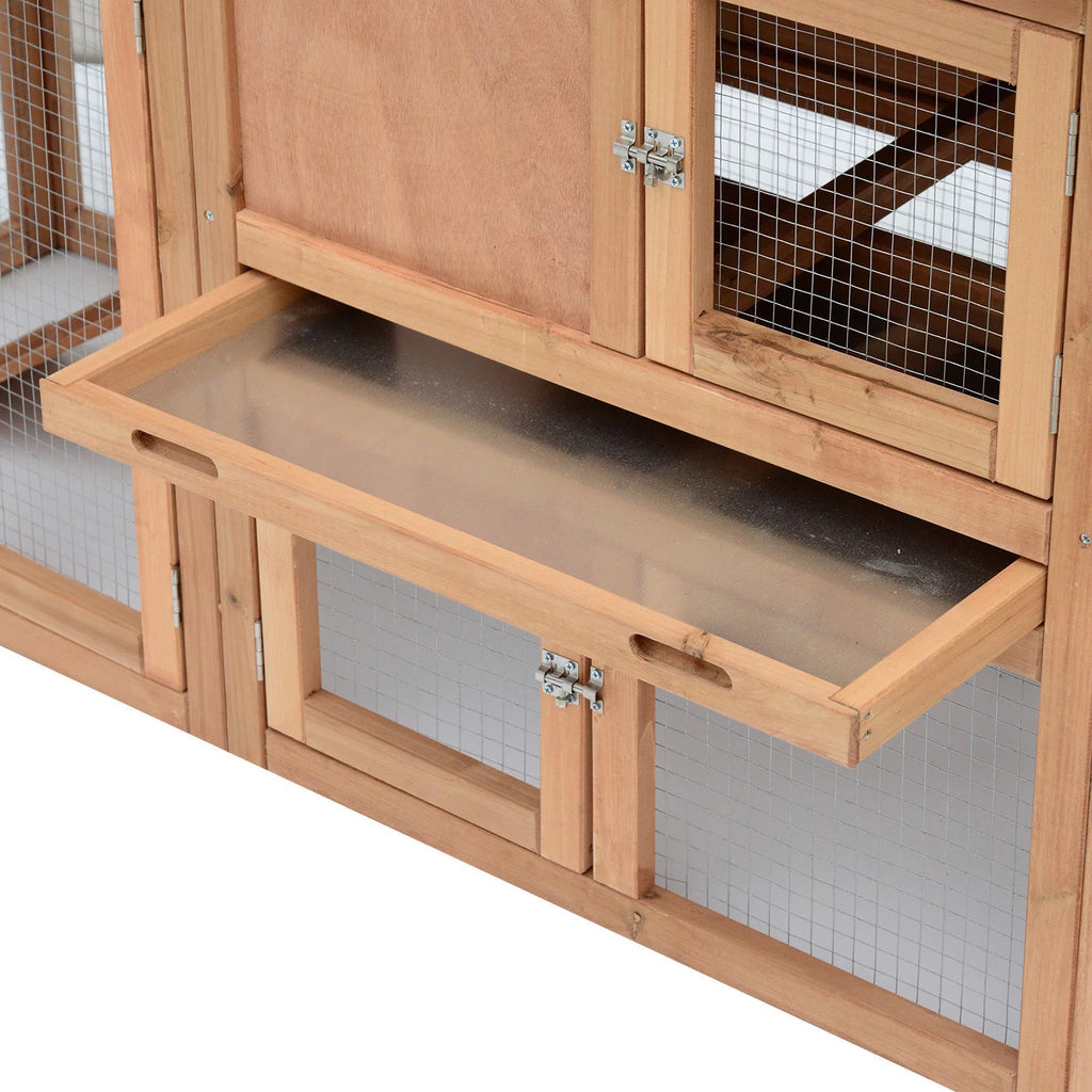 80" Wooden Chicken Coop with Nesting Box I4184