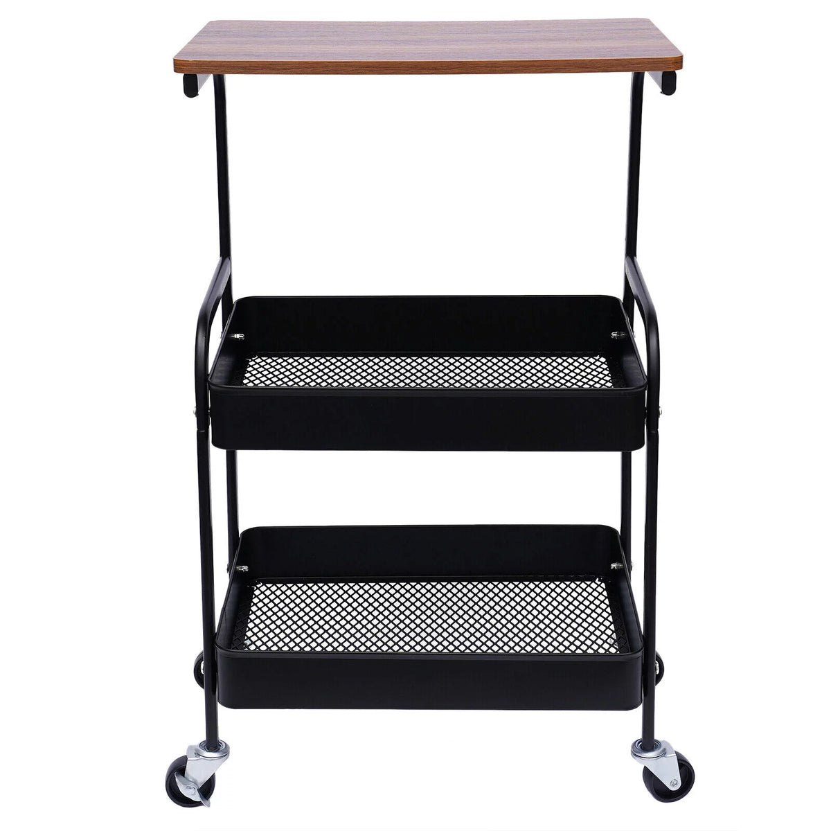 3 Tier Mobile Laptop Printer Cart Rolling Computer Stand Q9316