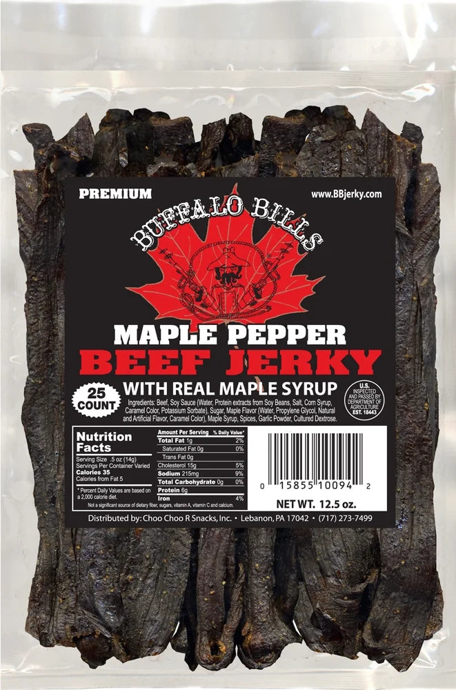 Maple Pepper Beef Jerky Strips V46419
