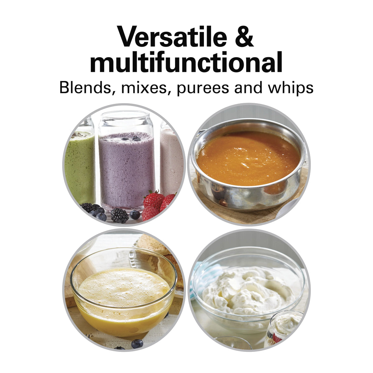 2-Speed Hand Blender with Whisk Attachment E3443