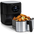 Black 3.7QT Digital Air Fryer with Non-Stick Basket D88605