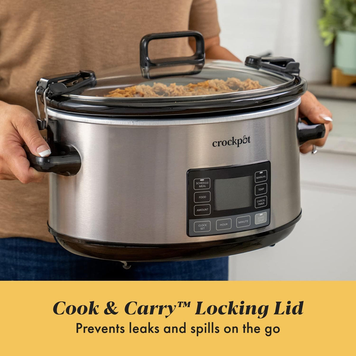 7Qt Programmable Stainless Steel Slow Cooker V784277