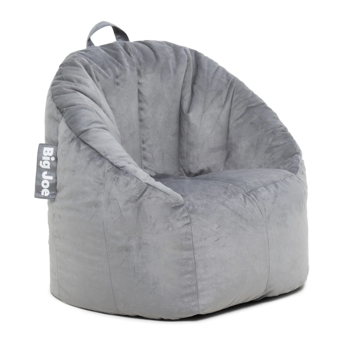 Plush Gray Bean Bag Chair Q9732