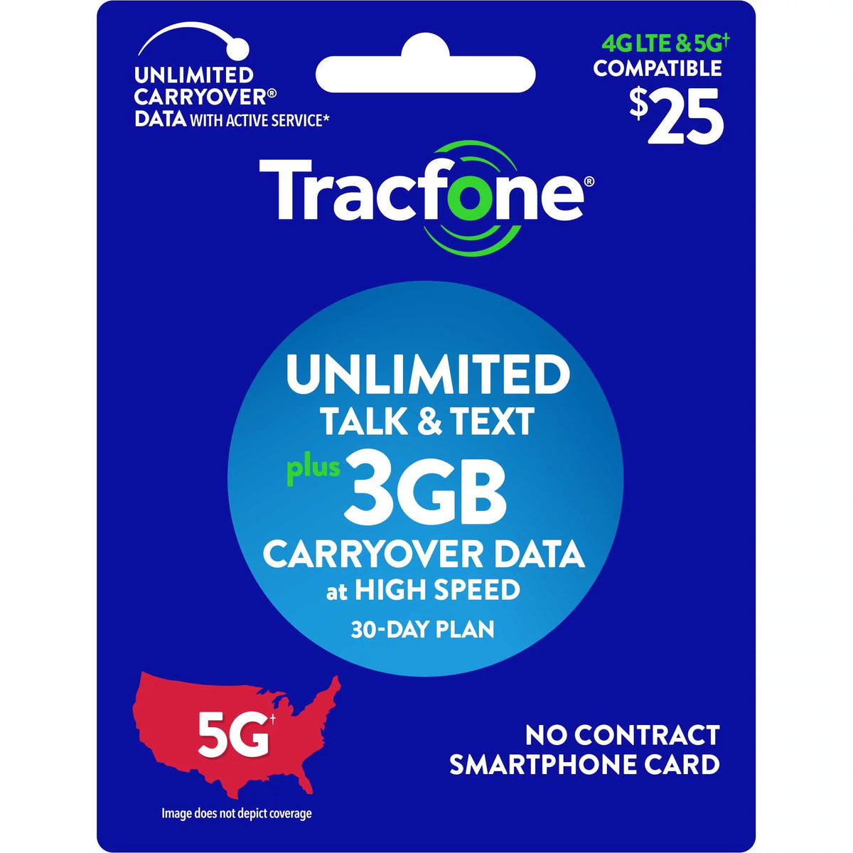 30-Day Prepaid Plan with 3GB High Speed Data Z4299