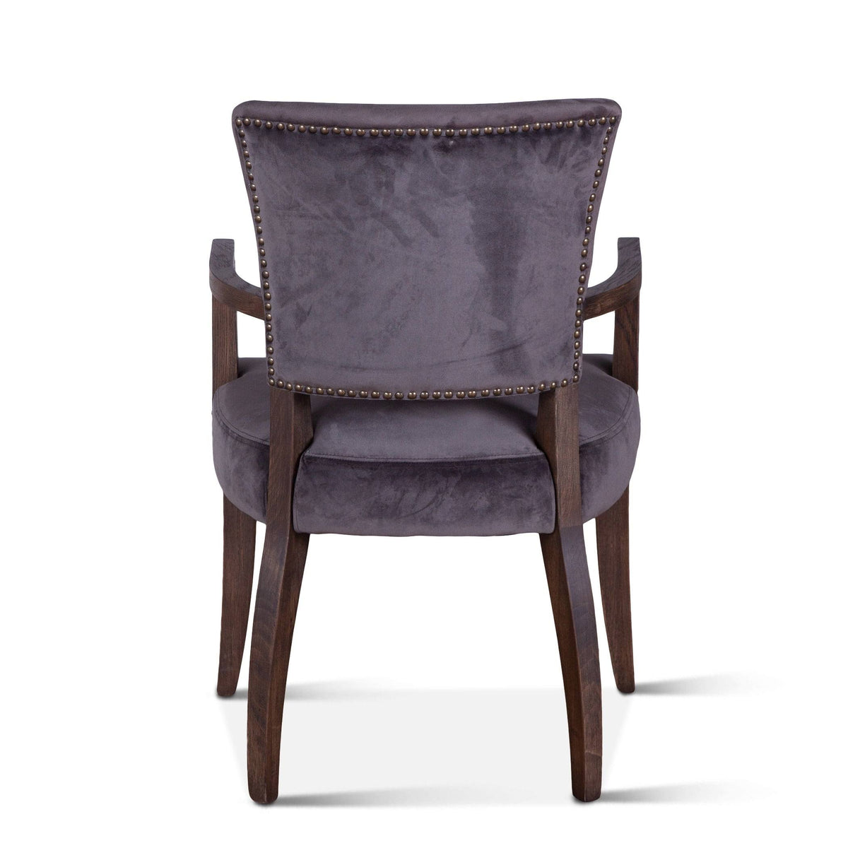 Asphalt Gray Velvet Upholstered Armchair U47441