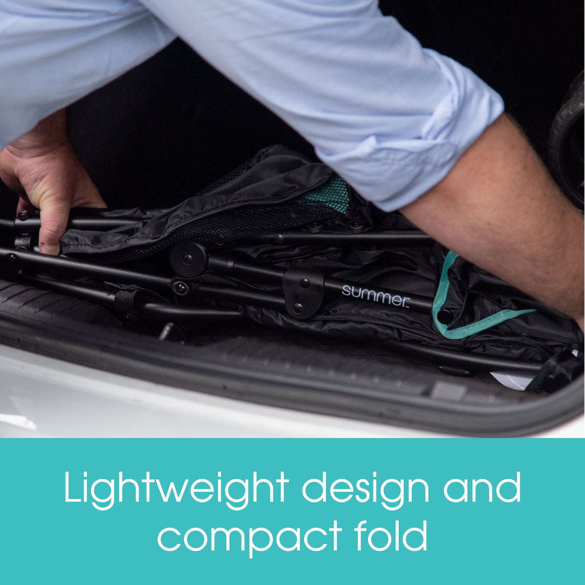 Lightweight Compact Fold Stroller, Black E382654