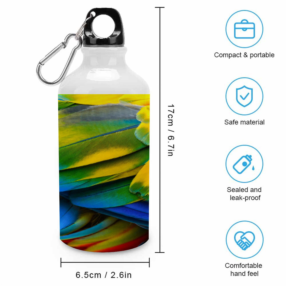 400ml Aluminum Sport Water Bottle with Twist Cap N57950