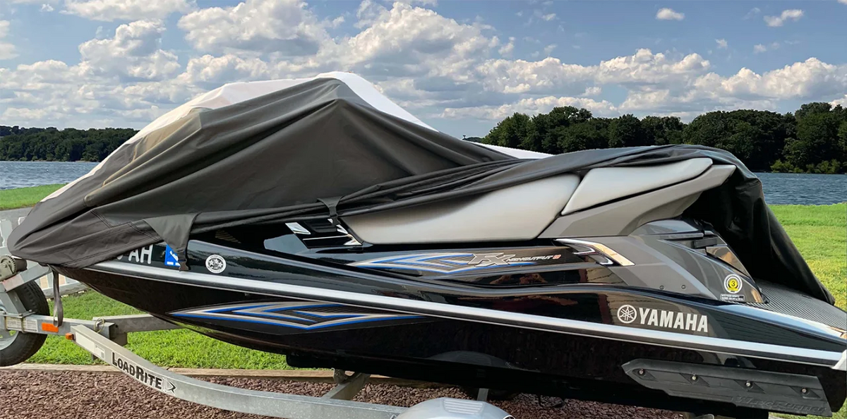 JETSKI Trailerable Cover Black/Grey 2 Seater Z8657