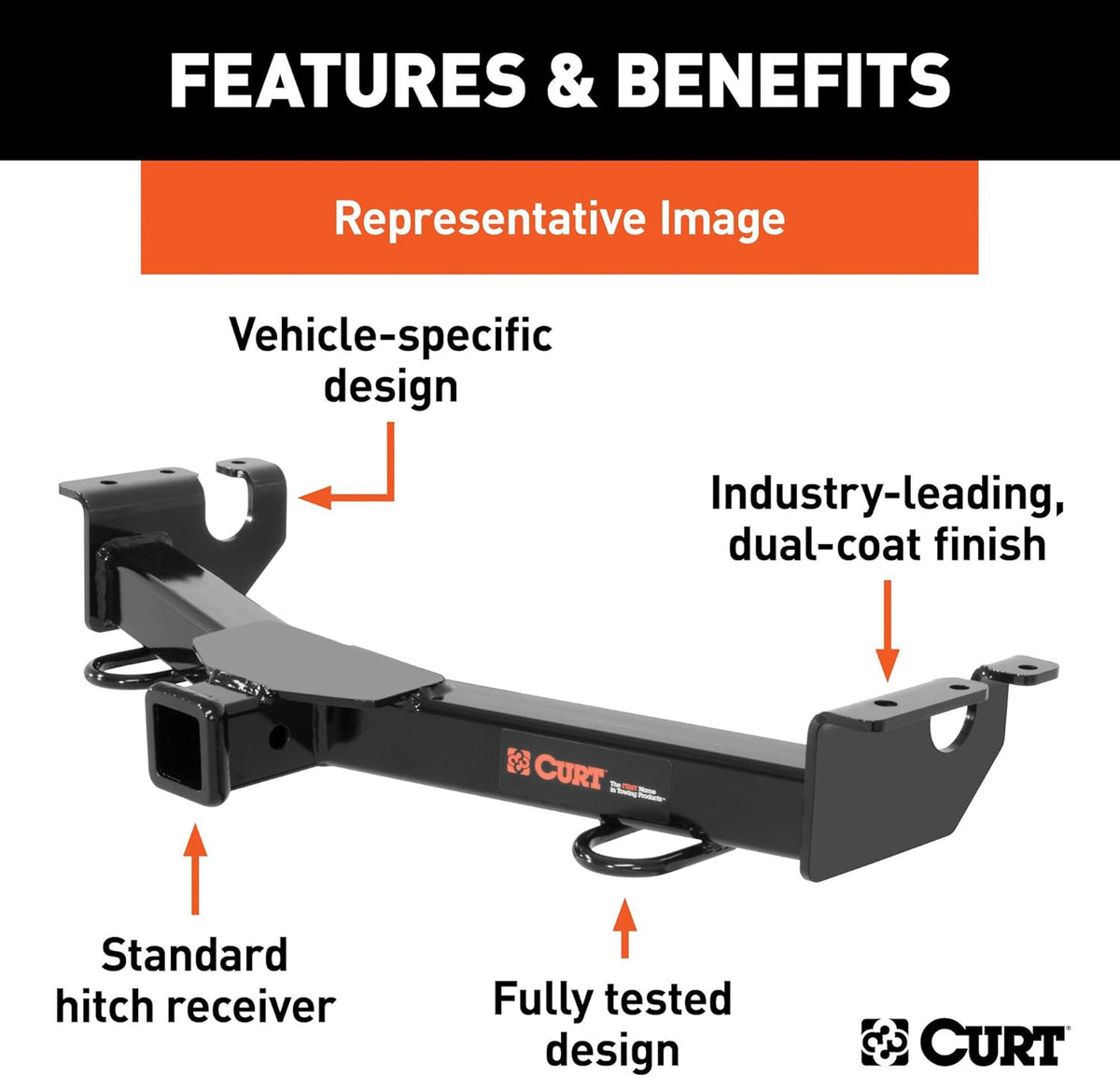 2-Inch Front Receiver Hitch B5842