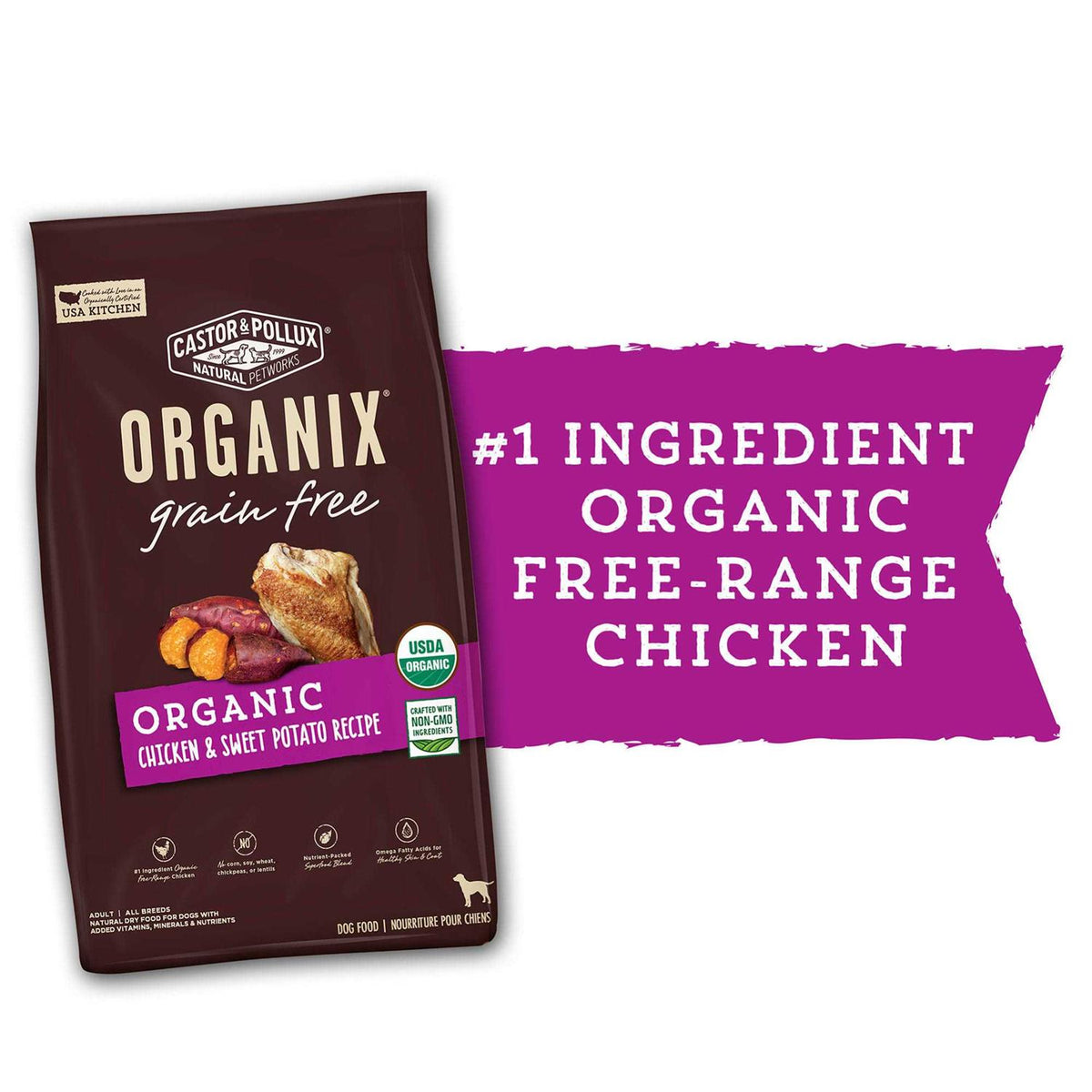 Organic Chicken Recipe Dry Dog Food I38599