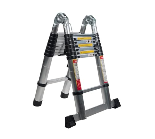 16.5' Telescoping Aluminum Folding Ladder with Carry Handle X142560