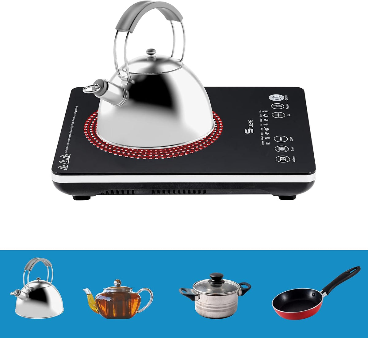 Portable 1300W Infrared Single Burner Cooktop C4074