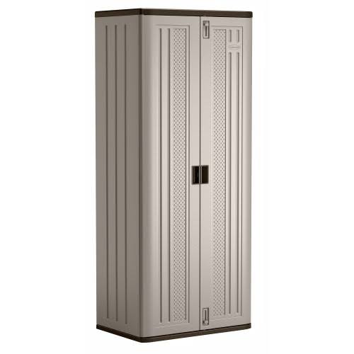Grey Resin Storage Cabinet, 72 in. H x 30 in. W x 20-¼ in. D N1736