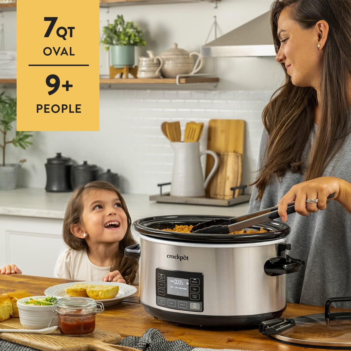 7Qt Programmable Stainless Steel Slow Cooker V784277