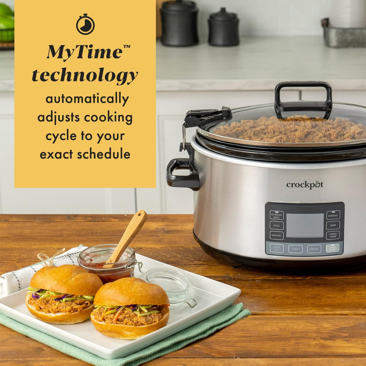 7Qt Programmable Stainless Steel Slow Cooker V784277