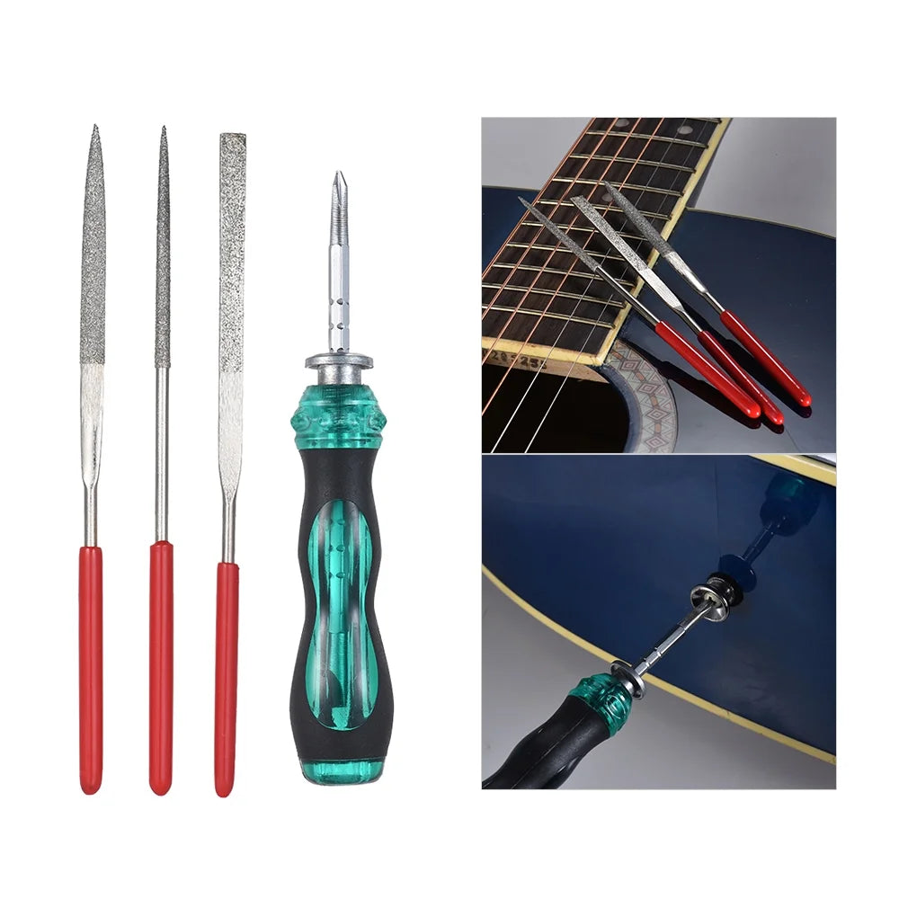 15 PCS Guitar Maintenance Tool Kit with Cleaning Brush N294