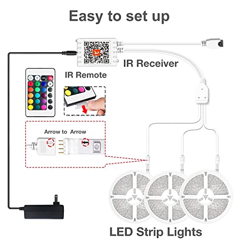 Smart WiFi Led Strip Lights 100ft V90674