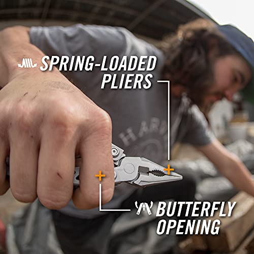 15-in-1 Stainless Steel Multi Tool with Pocket Knife and Pliers T4626