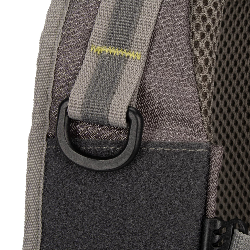 Compact Fishing Backpack, 17.6 liters, Gray/Lime K5243