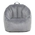 Plush Gray Bean Bag Chair Q9732
