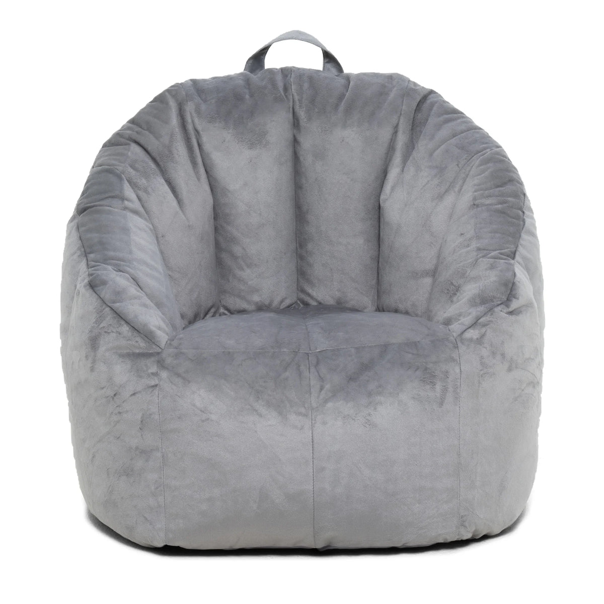 Plush Gray Bean Bag Chair Q9732
