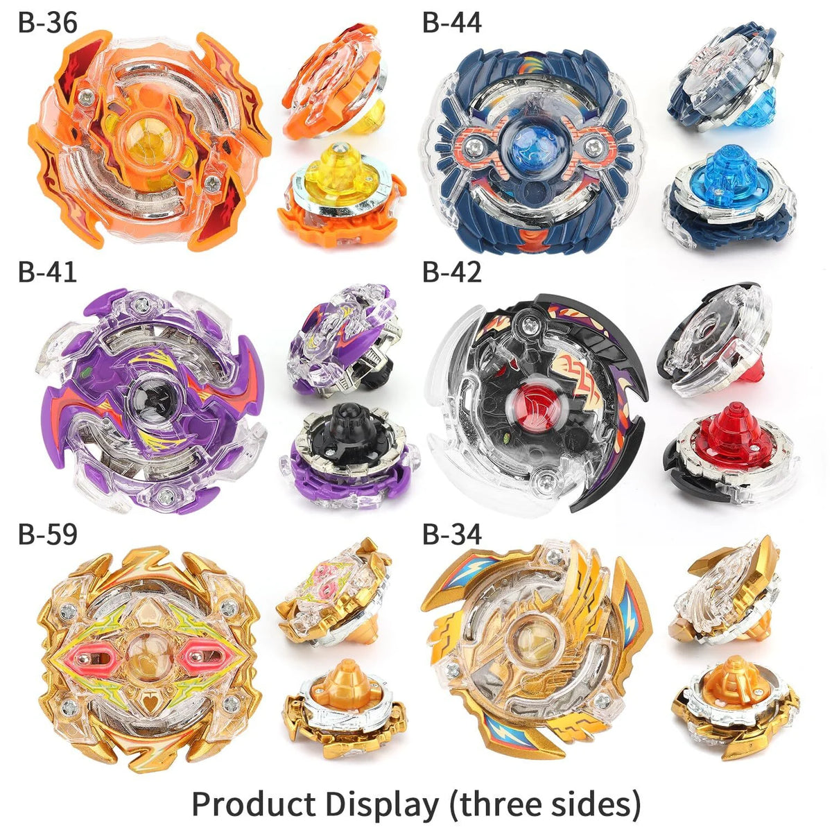 Bey Battling Top Burst Gyro Toy Set, 12 Spinning Tops 3 Launchers 1 Grip G357