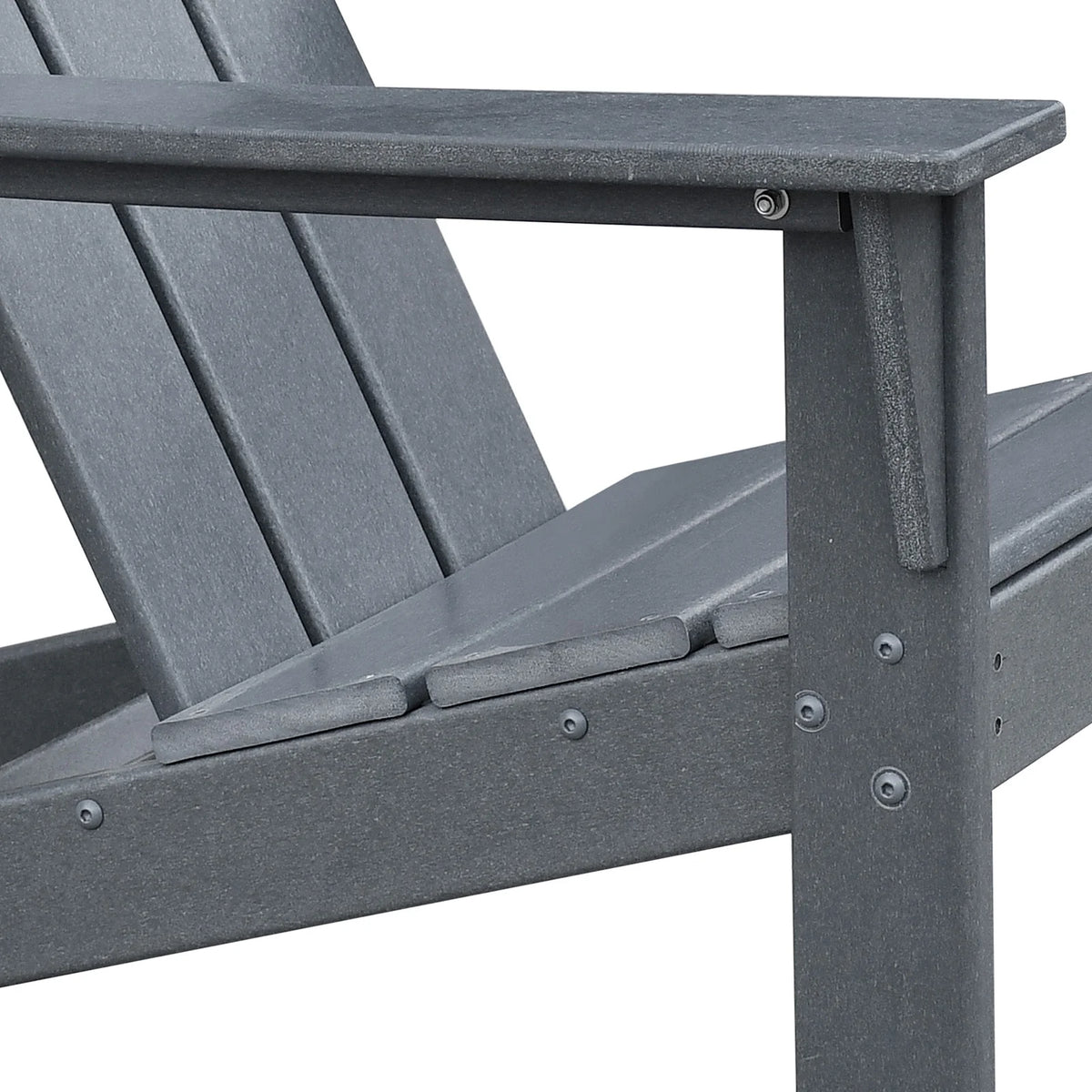 Dark Grey HDPE Resin Adirondack Chair D627699