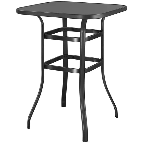 Black Square Metal Bistro Table P5826
