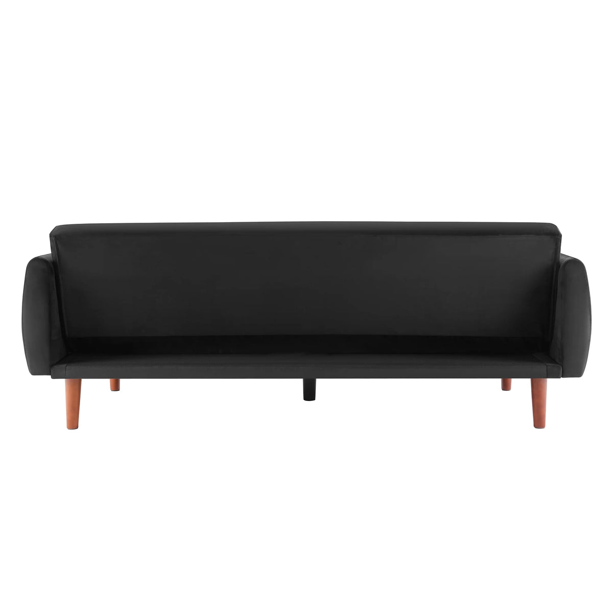 Black Velvet Convertible Sofa Bed P6172