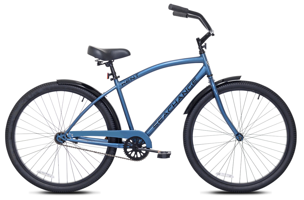 27.5 in Metallic Blue Beach Cruiser Bike Z1615