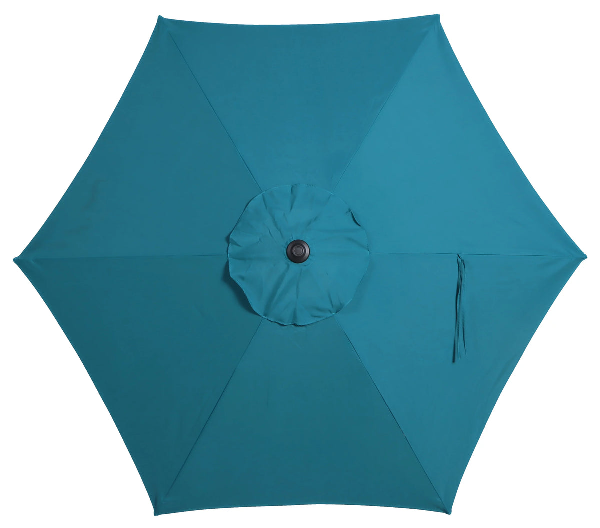 7.5 Foot Round Market Umbrella Black & White Cabana Stripe F62834