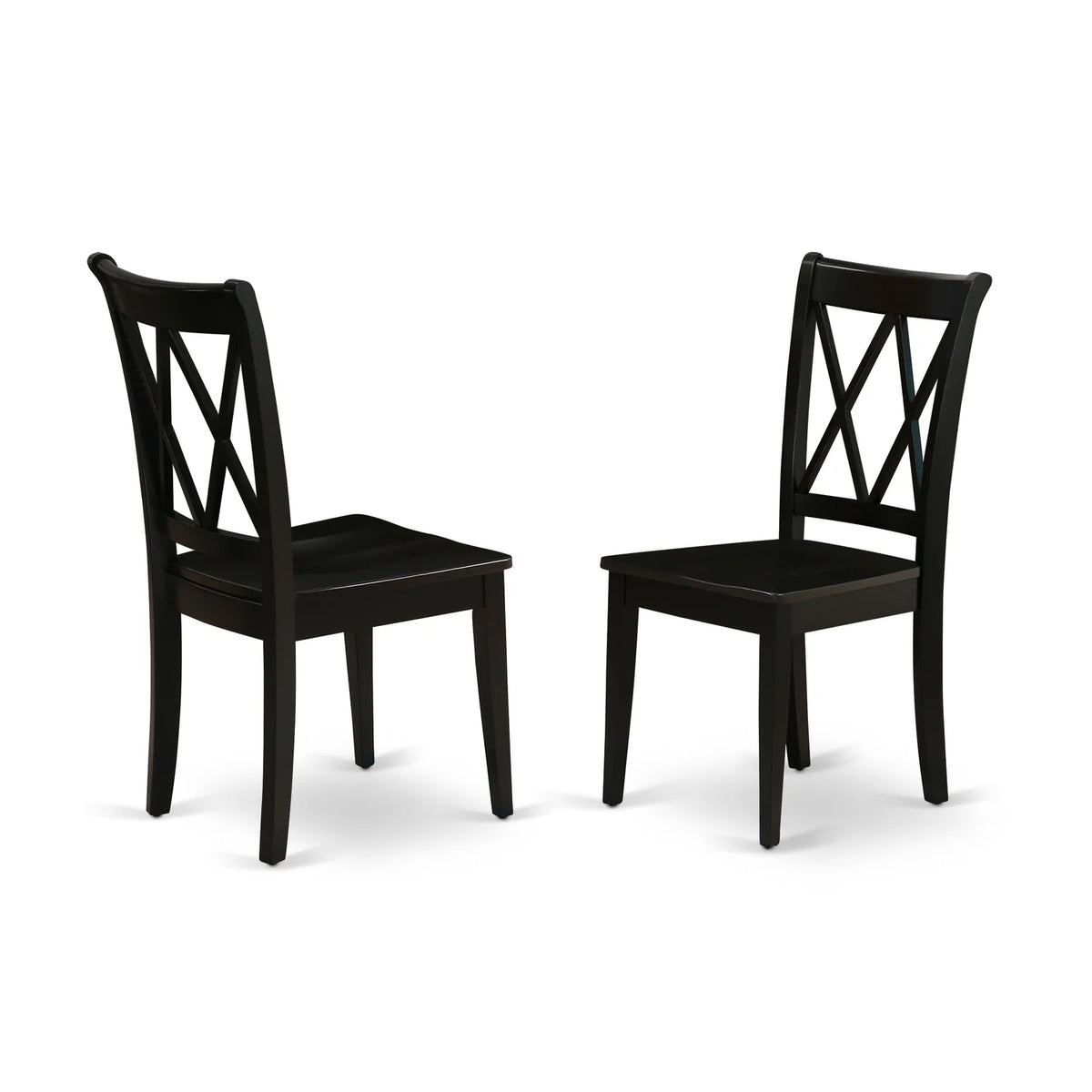 Round 42 Inch Table and 2 Wood Seat Chairs F35683