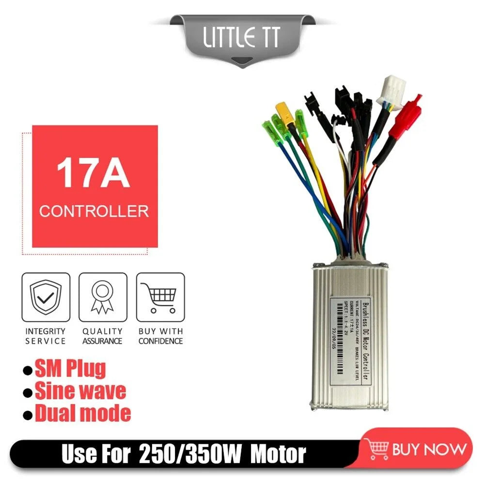 36/48V 17A Sine Wave Controller S810 Display Throttle 8 PAS Kit For E-bike MTB Y8425