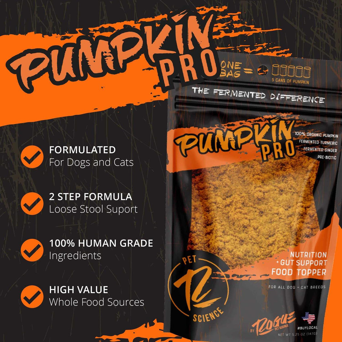 Pumpkin Dog Food Topper Z88879