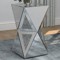 Silver Geometric Side Table S198387