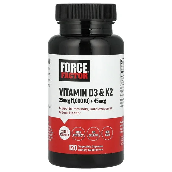 Vitamin D3 & K2 120 Vegetable Capsules C41979