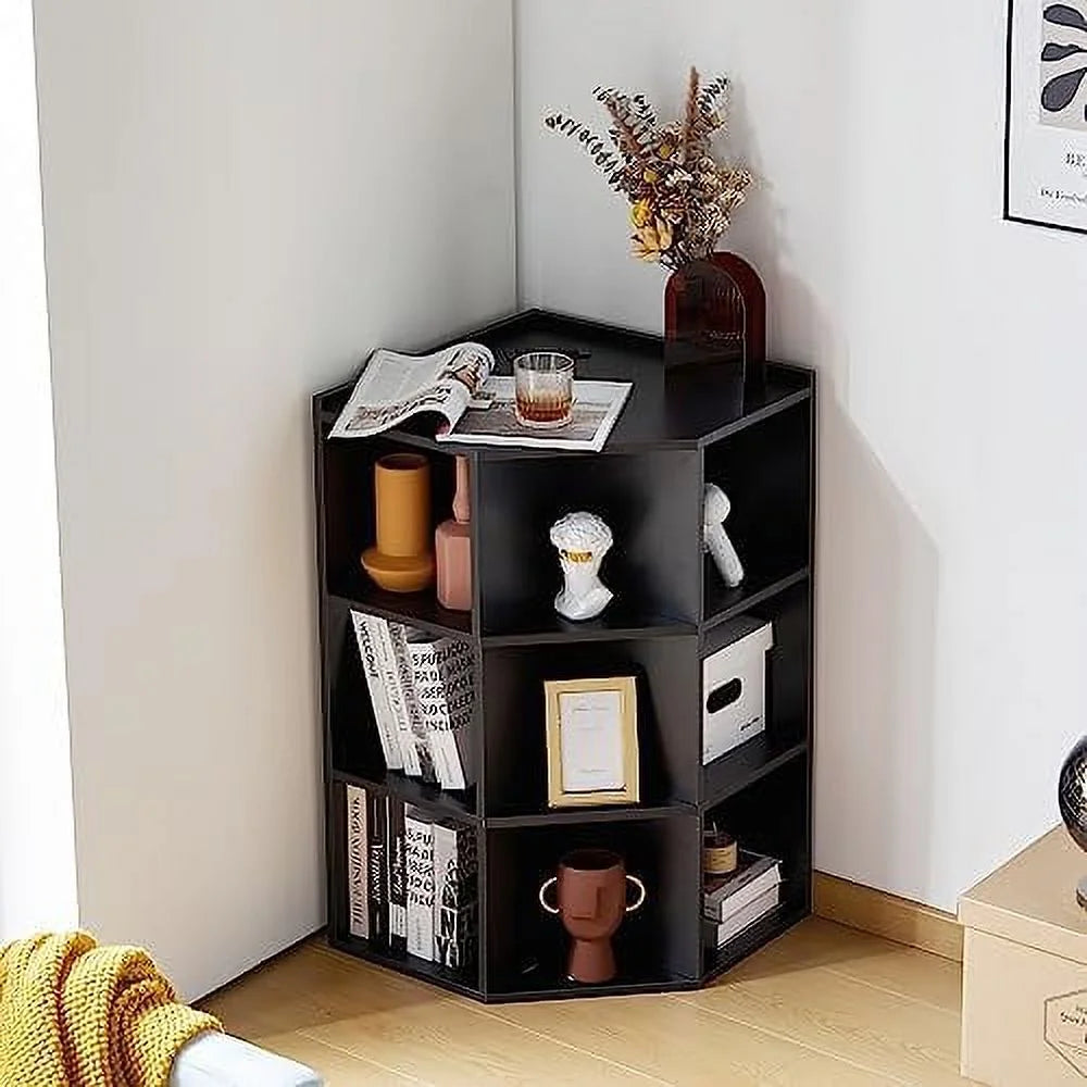 Wooden Corner Cabinet with USB and Outlets I41419