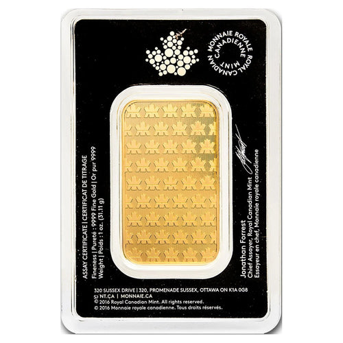 1 oz Gold Bar C905
