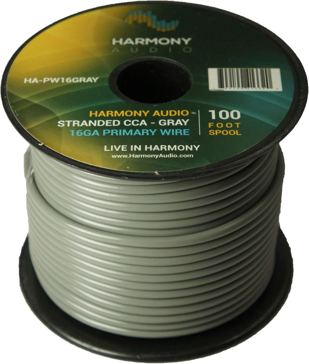 16 Gauge Single Conductor Power or Ground Wire - 10 Rolls - 1000 Feet - Color Mix U44885