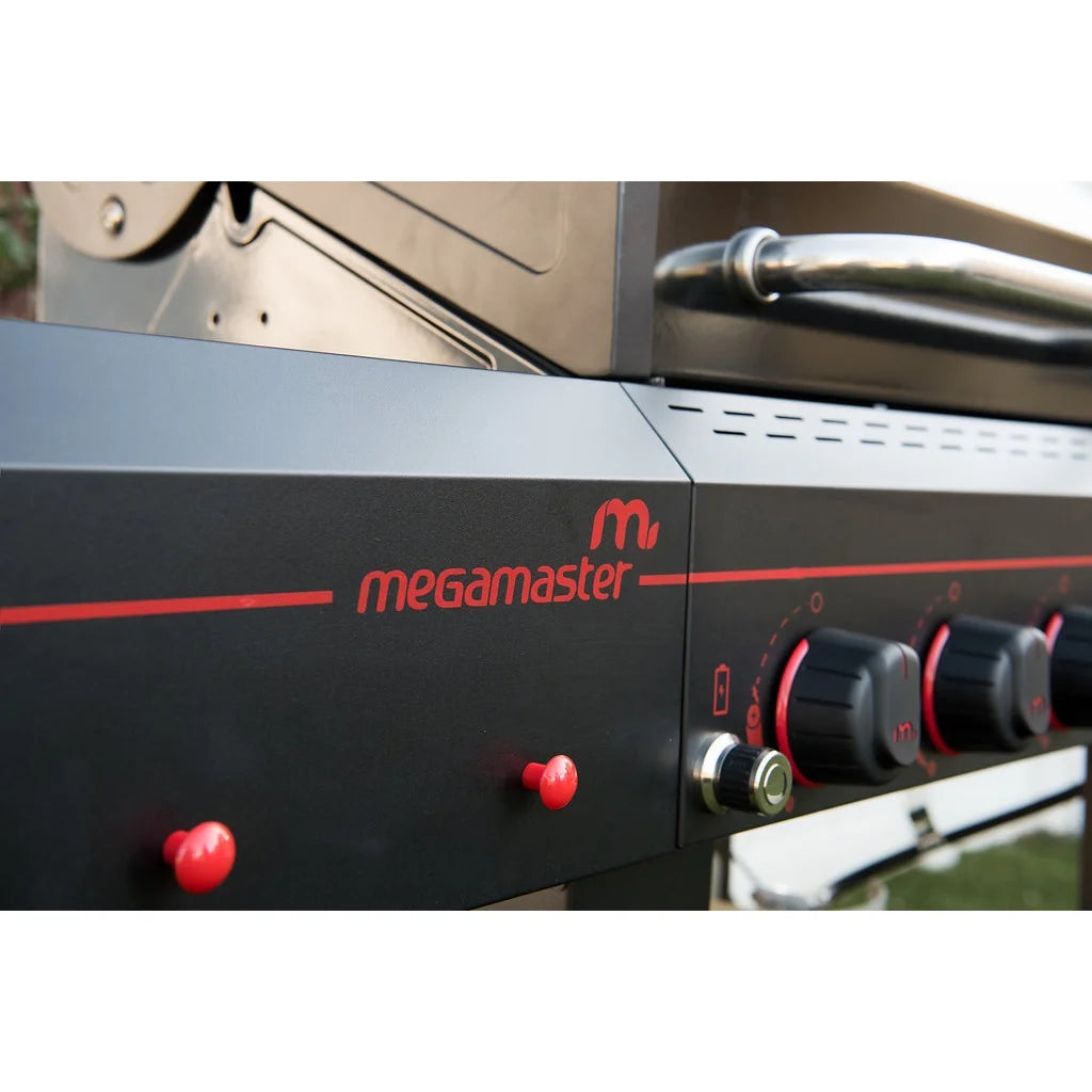 5 Burner Propane Gas Grill with Open Cart D5481
