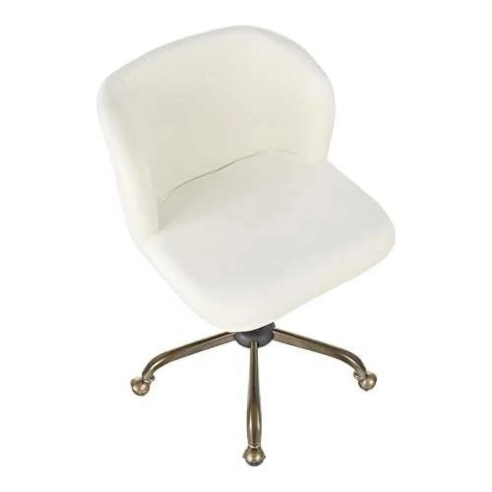Cream Velvet Task Chair A821868